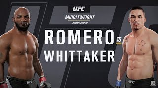 EA Sports UFC 2  Yoel Romero vs Robert Whittaker UFC 213 Full Fight Simulation [upl. by Danit]