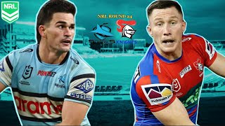 CRONULLA SHARKS VS NEWCASTLE KNIGHTS  NRL ROUND 24 LIVESTREAM WATCH A LONG  18824 [upl. by Cleave945]