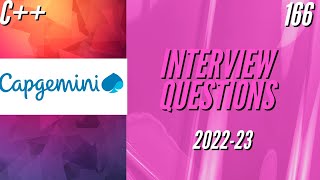 166 🔴 Bachelor Bhai  Coding Interview Questions 202223  Capgemini [upl. by Dulcy]