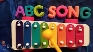 How to Play ABC Song on a Kids Xylophone Sing Along [upl. by Eecal]