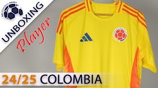 Colombia Home Jersey 2425 JJSport Player Version Unboxing Review [upl. by Suisyola]