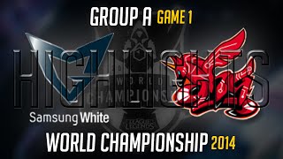 Samsung White vs Ahq e Sports Club Highlights S4 Worlds  SSW vs AHQ LoL S4 World Championship 2014 [upl. by Sorvats]