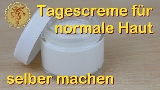 Tagescreme selber machen  für normale Haut [upl. by Lazor966]