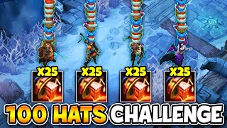 ARAM BUT WE HAVE TO SPEND 50000 GOLD ON HATS 100 HATS CHALLENGE [upl. by Limay719]