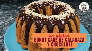 Bundt cake de calabaza y chocolate SIN GLUTEN  Los dulces de Marcos recetaschär [upl. by Daly]