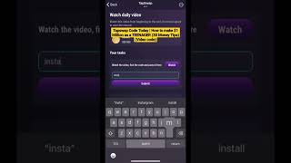 How to make 1 Million as a TEENAGER 30 Money TipsTapswap daily video Code Today  videocode [upl. by Stefanac]