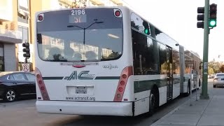 AC Transit 2009 Van Hool AG300 2196 on Line 57 Departs MacArthur Blvd amp Howe St [upl. by Nednil]