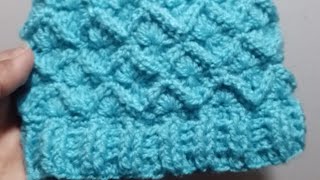 crochet Bavarian stitch hatcrochet hat for newbornCrochet winter hats [upl. by Anivle]