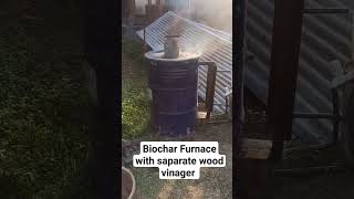 Wood Vinegar  Biochar Machine  Furnace  Biomass to Biochar  Charcoal Furnace machine biochar [upl. by Annaicul]