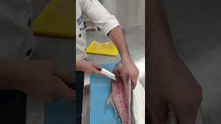 Salmon fish cutting and boneless  sujon chef [upl. by Aliehs846]