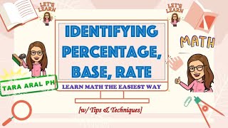 How to identify percentage base and rate [upl. by Ardnuhs]