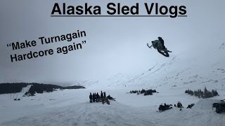 HUGE snowmobile jumps Turnagain Pass Alaska [upl. by Akenaj]