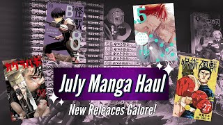 July Manga Haul New Releases Galore [upl. by Atlee16]