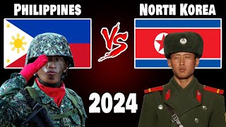 Philippines vs North Korea Military Power Comparison 2024  Who is More Powerful [upl. by Susej547]