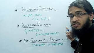 Terminating Recurring and Non  Terminating decimal [upl. by Soane965]