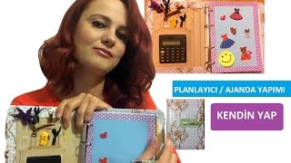 AjandaPlanlayıcı Yapımı  Kendin Yap  DIY  OrganizerPlanner Make [upl. by Akcir]