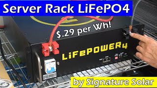 Best Value Server Rack LiFePO4 Solar Battery [upl. by Eitsirk]