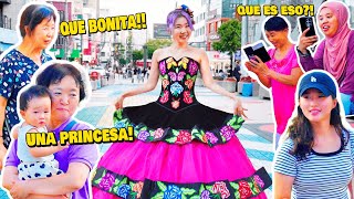 ESO PASA CUANDO PONES ROPA MEXICANA EN COREA l MIS QUINCEAÑOS PT2 l Chingu Amiga [upl. by Roe]