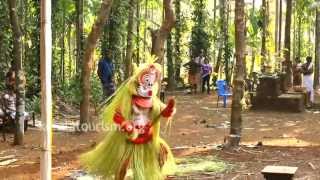 Gulikan Theyyam at Vallikkunnam Illam Vadassery [upl. by Haelhsa]