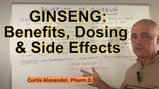 Pharmacist Reviews Panax Ginseng Proven Benefits Dosing Side Effects  Safety [upl. by Rehpotsirahc]