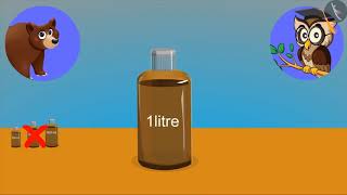 Litre and millilitre  Part 22  English  Class 4 [upl. by Karlie345]