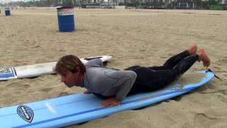 quotLearn To Surfquot Natural Surf Technique for beginner surfers Equipment how to popup catching wave [upl. by Abih]