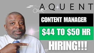 Content Manager  WFH Jobs  Remote Job 2023  Aquent [upl. by Matthias124]