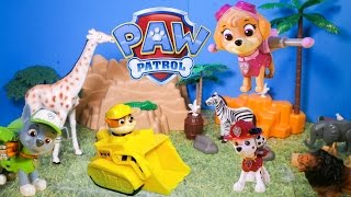 Paw Patrol Helps the Zoo Animals a Toys Video Parody [upl. by Eiznik]