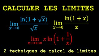 CALCUL DE LIMITES 2 TECHNIQUES EFFICACES [upl. by Annoeik]