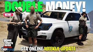 2024 UPDATE  DOUBLE MONEY amp DISCOUNTS SNOW IS GONE NEW EVENT CAR GTA Online Weekly Update [upl. by Tab376]