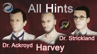 All hints for Dr Ackroyd Dr Strickland amp Harvey Fiddick  Vampyr [upl. by Ardnikal]