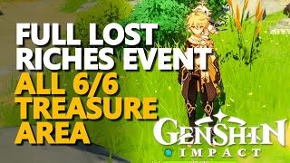 All 66 Treasure Area Lost Riches Genshin Impact Full Event [upl. by Aidole]