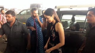 Miss World Manushi Chhillar Spotted At Airport [upl. by Trude459]