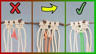 Truco que no conoces para AÑADIR Cuerda en Macramé [upl. by Winni]