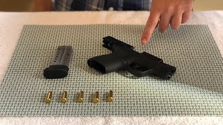 How to LOAD amp UNLOAD a handgun  for beginners [upl. by Ecinaj]