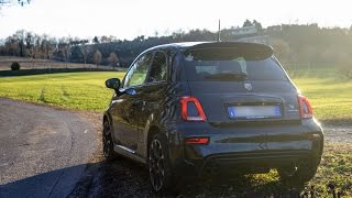 ABARTH 595 COMPETIZIONE 2016 WITH A RECORD MONZA EXHAUST  START UP SOUND REVS amp ACCELERATIONS [upl. by Thibault]