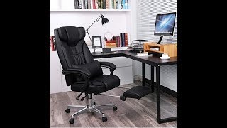 Songmics Ergonomic Office Chair Assembly OBG75B [upl. by Sueahccaz]