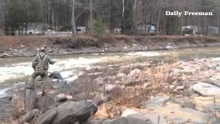 First day of Trout Season as seen on the Esopus Creek in Phoenicia dailyfreeman [upl. by Cooley]