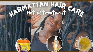 Harmattan winter hair care  hot oil treatment to treat itchy and painful scalp [upl. by Warrenne641]