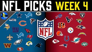 2024 NFL week 4 picks  NFL week 4 predictions upsets and betting [upl. by Inajna44]