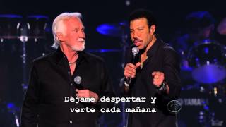 Lionel Richie  Kenny Rogers Lady Subtitulado Español [upl. by Fillbert]