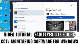 EagleEyes Lite for PC How to Install and Configure EagleEyes Lite for PC App on a Windows OS [upl. by Liv345]