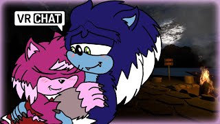 WEREHOG SONIC GOES ON DATE WITH WEREHOG AMY IN VR CHAT [upl. by Lallage]