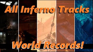 Trials Games  5 Inferno Tracks 5 World Records [upl. by Tigirb]