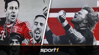 Spektakuläre Bemalung Fans des FC Bayern machen Stadion zum Kunstwerk  SPORT1 [upl. by Lazare]