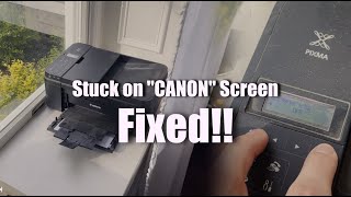 How to Fix Canon Printer Boot Looping stuck on Canon screen [upl. by Inatirb]