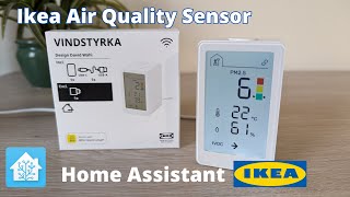 Ikea Air Quality Sensor Vindstyrka on Home Assistant Using Zigbee2MQTT [upl. by Ahsile]