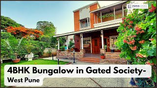 Exclusive 4BHK Bungalow in a Gated Society with all Amenities West Pune  Near Park Street [upl. by Wrennie]