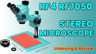 Is the RF4 RF7050TVP Trinocular Stereo Microscope Worth the Investment Unboxing and Review [upl. by Erv]