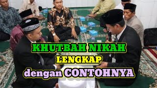 Contoh Bacaan Khutbah Nikah Singkat  Lengkap Arab dan Latin [upl. by Adnorat948]